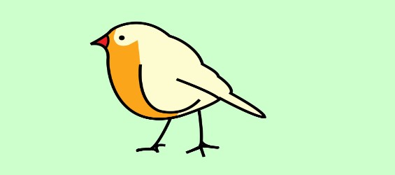 Imagen ilustrativa de un pájaro parado